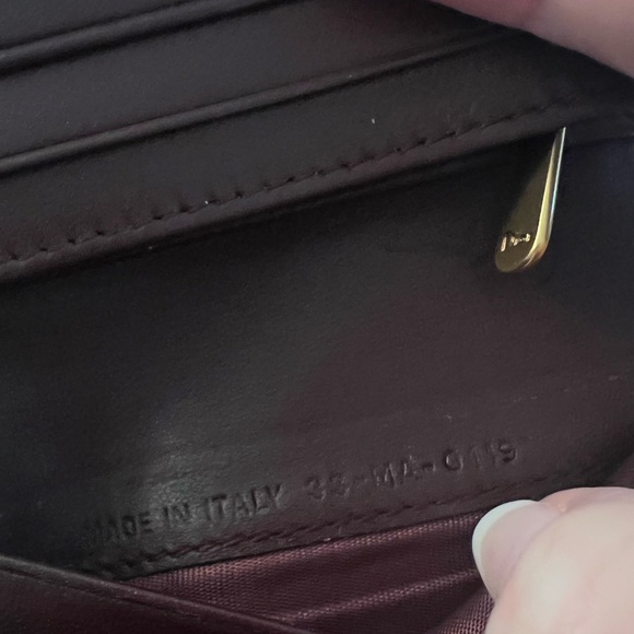 Christian Dior Lotus Saddle Wallet Burgundy | Brown Compact Rare WOC Leather - Picture 13 of 15